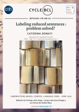 Labeling reduced sentences : problem solved ? 